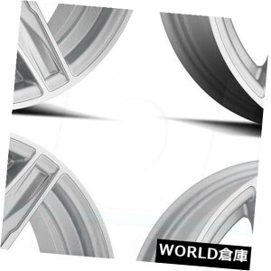 COAzC[ 15x5 Raceline 810SX^CX5x4.5 0Vo[zC[Zbgi4j 15x5 Raceline 810S Stylus 5x4.5 0 Silver Wheels Rims Set(4)