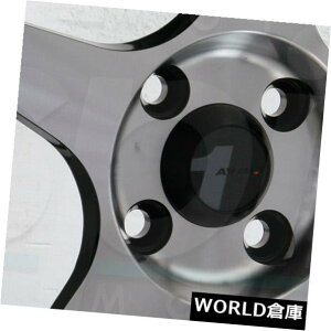 COAzC[ 15x6.5 AVID1 AV08 AV-08 4x100 35Vo[HzC[Zbgi4j 15x6.5 AVID1 AV08 AV-08 4x100 35 Silver Machined Wheels Rims Set(4)