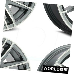 �C�O�A���z�C�[�� 12x8 Vision ATV 112 Assault 4x110 -10.2 Gunmetal Machined Wheels Rims Set�i4�j 12x8 Vision ATV 112 Assault 4x110 -10.2 Gunmetal Machined Wheels Rims Set(4) �y���s�A���i�z