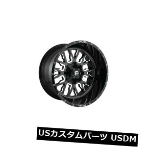 �C�O�A���z�C�[�� 4��22x10�R��D611�X�g���[�NET 10�u���b�N�~���h8x180�z�C�[�������̃Z�b�g Set of 4 22x10 Fuel D611 Stroke ET 10 Black Milled 8x180 Wheels Rims �y���s�A���i�z