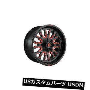 COAzC[ 424x14RD612Xg[NET̃Zbg-758x170zC[ Set of 4 24x14 Fuel D612 Stroke ET -75 Black Red 8x170 Wheels Rims