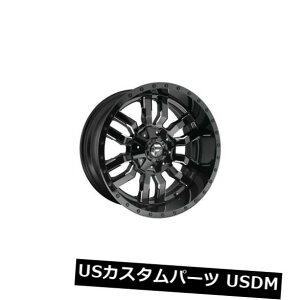 �C�O�A���z�C�[�� 4��22x10�R��D595�X���b�WET 10�u���b�N�~���h5x139.7�z�C�[�������̃Z�b�g Set of 4 22x10 Fuel D595 Sledge ET 10 Black Milled 5x139.7 Wheels Rims �y���s�A���i�z