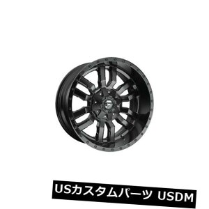 COAzC[ 424x14RD596XbWET̃Zbg-758x165.1zC[ Set of 4 24x14 Fuel D596 Sledge ET -75 Black 8x165.1 Wheels Rims