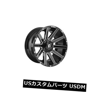 �C�O�A���z�C�[�� 4��20x10�R��D615 Contra ET -18�̃Z�b�g�u���b�N�~���h5x114.3�z�C�[������ Set of 4 20x10 Fuel D615 Contra ET -18 Black Milled 5x114.3 Wheels Rims �y���s�A���i�z