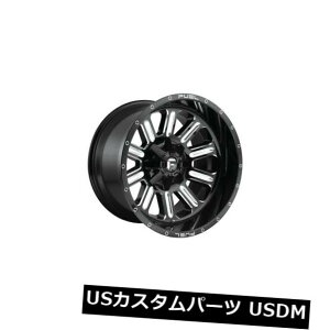 �C�O�A���z�C�[�� 4��18x9�R��D620�n�[�h���C��ET -12�u���b�N�~���h5x114.3�z�C�[�������̃Z�b�g Set of 4 18x9 Fuel D620 Hardline ET -12 Black Milled 5x114.3 Wheels Rims �y���s�A���i�z