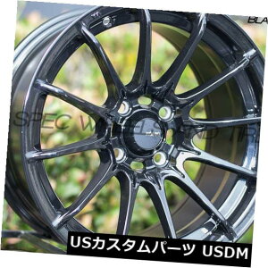 COAzC[ 15x8 KONIG DIAL IN 4x100 +25OXubNzC[i4Zbgj 15x8 KONIG DIAL IN 4x100 +25 Gloss Black Wheels (Set of 4)