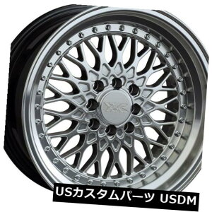 �C�O�A���z�C�[�� XXR 536 15X8����4x100 / 114.3 +20�V���o�[�z�C�[���i4�Z�b�g�j XXR 536 15X8 Rims 4x100/114.3 +20 Silver Wheels (Set of 4) �y���s�A���i�z