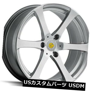 �C�O�A���z�C�[�� 15x5.5 Genius Newton 3x112����+25�n�C�p�[�V���o�[�z�C�[���i4�Z�b�g�j 15x5.5 Genius Newton 3x112 Rims +25 Hyper Silver Wheels (Set of 4) �y���s�A���i�z
