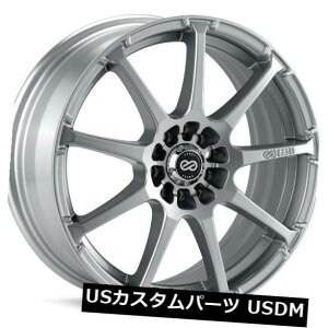 COAzC[ 15x6.5 Enkei EDR9 4x100 / 114.3 +38Vo[zC[i4Zbgj 15x6.5 Enkei EDR9 4x100/114.3 +38 Silver Wheels (Set of 4)