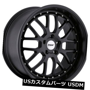海外輸入ホイール 17x8 TSWバレンシア5x114.3リム+40マットブラックホイール(4個セット) 17x8 TSW Valencia 5x114.3 Rims +40 Matte Black Wheels (Set of 4)