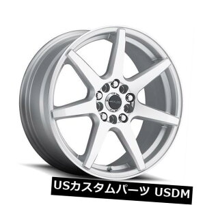 �C�O�A���z�C�[�� 16x7 Raceline 131S-Evo 5x108 / 5x114.3 ET40�V���o�[���H�z�C�[���i4�Z�b�g�j 16x7 Raceline 131S-Evo 5x108/5x114.3 ET40 Silver Machined Wheels (Set of 4) �y���s�A���i�z
