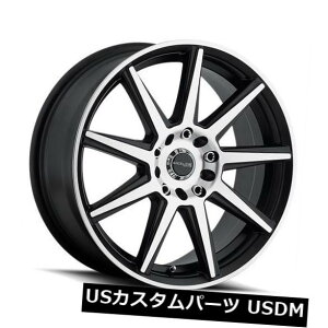�C�O�A���z�C�[�� 16x7 Raceline 144M-Storm 5x100 / 5x114.3 ET40�u���b�N�}�V�j���O�z�C�[���i4�Z�b�g�j 16x7 Raceline 144M-Storm 5x100/5x114.3 ET40 Black Machined Wheels (Set of 4) �y���s�A���i�z