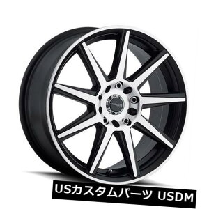 �C�O�A���z�C�[�� 16x7 Raceline 144M-Storm 5x108 / 5x114.3 ET40�u���b�N�}�V�j���O�z�C�[���i4�Z�b�g�j 16x7 Raceline 144M-Storm 5x108/5x114.3 ET40 Black Machined Wheels (Set of 4) �y���s�A���i�z