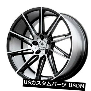 �C�O�A���z�C�[�� 20x9 / 10.5 Verde Quantum 5x120 +35/42�T�e���u���b�N�z�C�[���i4�Z�b�g�j 20x9/10.5 Verde Quantum 5x120 +35/42 Satin Black wheels (set of 4) �y���s�A���i�z