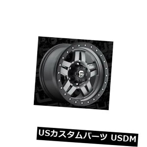 �C�O�A���z�C�[�� �R��Anza D558 16x8 6x5.5 ET1�}�b�g�K�����^���z�C�[�������i4�Z�b�g�j Fuel Anza D558 16x8 6x5.5 ET1 Matte GunMetal Wheels Rims (Set of 4) �y���s�A���i�z