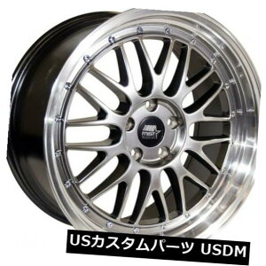 �C�O�A���z�C�[�� 19x9.5 MST LeMan 5x114.3 +35 Hyper Black w / Machined Lip Wheels�i4�Z�b�g�j 19x9.5 MST LeMan 5x114.3 +35 Hyper Black w/Machined Lip Wheels (Set of 4) �y���s�A���i�z