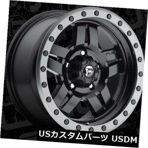�C�O�A���z�C�[�� �R��Anza D557 16x8 6x5.5 ET1�}�b�g�u���b�N�z�C�[�������i4�Z�b�g�j Fuel Anza D557 16x8 6x5.5 ET1 Matte Black Wheels Rims (Set of 4) �y���s�A���i�z