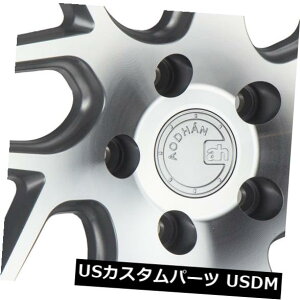 COAzC[ 18x9 AodHan LS008 5x112 +30Vo[HtFCXzC[i4Zbgj 18x9 AodHan LS008 5x112 +30 Silver Machined Face Wheels (Set of 4)