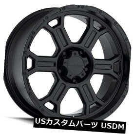 海外輸入ホイール 17X9 Vision 372 Raptor 5x127 ET25マットブラックホイール（4個セット） 17X9 Vision 372 Raptor 5x127 ET25 Matte Black Wheels (Set of 4)