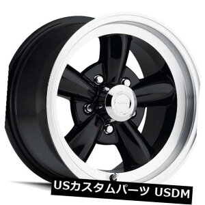 �C�O�A���z�C�[�� 15X8 Vision 141 Legend 5 5x127 ET0�O���X�u���b�N�}�V�j���O�h���b�v�z�C�[���i4�Z�b�g�j 15X8 Vision 141 Legend 5 5x127 ET0 Gloss Black Machined Lip Wheels (Set of 4) �y���s�A���i�z