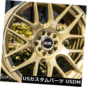 �C�O�A���z�C�[�� XXR 530 17X8.25����5x100 / 114.3 +25�S�[���h�z�C�[���i4�Z�b�g�j XXR 530 17X8.25 Rims 5x100/114.3 +25 Gold Wheels (Set of 4) �y���s�A���i�z
