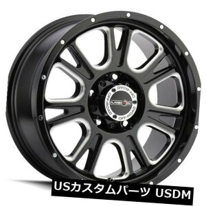 �C�O�A���z�C�[�� 20X9 Vision 399 Fury 6x139.7 ET10�O���X�u���b�N�~���h�X�|�[�N�z�C�[���i4�Z�b�g�j 20X9 Vision 399 Fury 6x139.7 ET10 Gloss Black Milled Spoke Wheels (Set of 4) �y���s�A���i�z