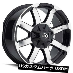 COAzC[ 15X7.5 Vision 413 Valor 5x114.3 / 5x127 ET-12ubN}VjOzC[i4Zbgj 15X7.5 Vision 413 Valor 5x114.3/5x127 ET-12 Black Machined Wheels (Set of 4)