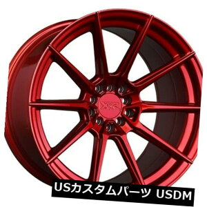 海外輸入ホイール 18x9.5 / 10.5 XXR 567 5x100 / 114.3 +20キャンディレッドホイール(4個セット) 18x9.5/10.5 XXR 567 5x100/114.3 +20 Candy Red Wheels (Set of 4)