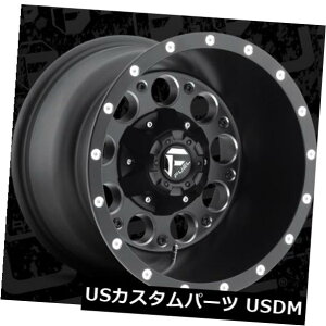 �C�O�A���z�C�[�� Fuel Revolver D525 15x10 6x5.5 ET-43�u���b�N�z�C�[�������i4�Z�b�g�j Fuel Revolver D525 15x10 6x5.5 ET-43 Black Wheels Rims (Set of 4) �y���s�A���i�z