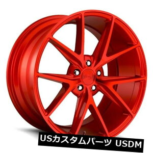 COAzC[ 18x8jb`~TmM186 5x4.5 +40OXbhzC[i4Zbgj 18x8 NICHE MISANO M186 5x4.5 +40 Gloss Red Wheels (Set of 4)