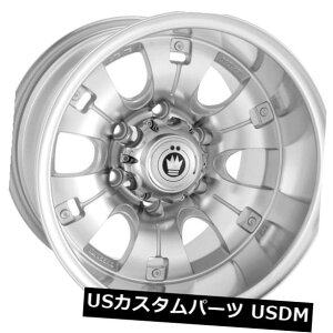 �C�O�A���z�C�[�� 18x8.5 Konig Ruggedroad 5x120.65 +0�V���o�[�z�C�[���i4�Z�b�g�j 18x8.5 Konig Ruggedroad 5x120.65 +0 Silver Wheels (Set of 4) �y���s�A���i�z