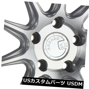 COAzC[ 18x9.5 AodHan DS07 5x114.3 +15@BHzC[i4Zbgj 18x9.5 AodHan DS07 5x114.3 +15 Machined Wheels (Set of 4)