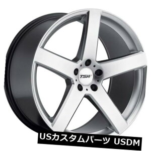 海外輸入ホイール 18x9.5 TSW Rivage 5x112リム+53ハイパーシルバーホイール(4個セット) 18x9.5 TSW Rivage 5x112 Rims +53 Hyper Silver Wheels (Set of 4)