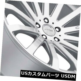 海外輸入ホイール MRR HR9 19x8.5 5x108シルバーホイールリム（4個セット） MRR HR9 19x8.5 5x108 Silver Wheels Rims (Set of 4)