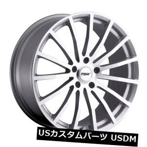 COAzC[ 18x9.5 TSW}[5x120+45Vo[zC[i4Zbgj 18x9.5 TSW Mallory 5x120 Rims +45 Silver Wheels (Set of 4)