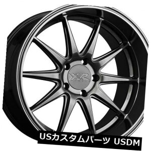 �C�O�A���z�C�[�� XXR 527D 18x9 5x100 +35�N�����u���b�N�i4�j�����̐V�����Z�b�g XXR 527D 18x9 5x100 +35 Chromium Black New Set of (4) Rims �y���s�A���i�z