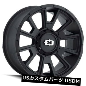 �C�O�A���z�C�[�� 20X9 Vision 391 Rebel 5x114.3 / 127 ET10�T�e���u���b�N�z�C�[���i4�Z�b�g�j 20X9 Vision 391 Rebel 5x114.3/127 ET10 Satin Black Wheels (Set of 4) �y���s�A���i�z