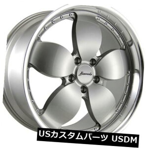 COAzC[ 18x8.5uoht[_5x120 +35Vo[zC[i4Zbgj 18x8.5 Bravado Freedom 5x120 +35 Silver Wheels (Set of 4)
