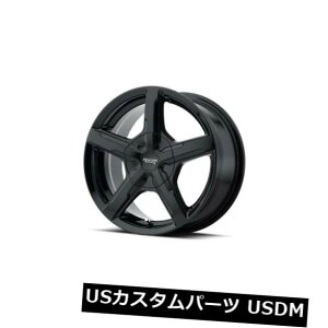 COAzC[ 18x8AJ[VOgK[5x115 ET15ubNi4Zbgj 18x8 AMERICAN RACING TRIGGER 5x115 ET15 Black Rims (Set of 4)