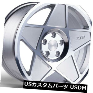 �C�O�A���z�C�[�� 16X8 / 16X9 3SDM 0.05 5X100 +10/20�V���o�[�J�b�g�z�C�[���i4�Z�b�g�j 16X8/16X9 3SDM 0.05 5X100 +10/20 Silver Cut Wheels (Set of 4)