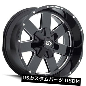 �C�O�A���z�C�[�� 20X9 Vision 411 Arc 5x127 ET10�O���X�u���b�N�~���h�X�|�[�N�z�C�[���i4�Z�b�g�j 20X9 Vision 411 Arc 5x127 ET10 Gloss Black Milled Spoke Wheels (Set of 4) �y���s�A���i�z