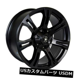 �C�O�A���z�C�[�� 17x9 Rebel Racing Buckshot 5x114.3 / 5x127 + -6�}�b�g�u���b�N�z�C�[���i4�Z�b�g�j 17x9 Rebel Racing Buckshot 5x114.3/5x127 +-6 Matte Black Wheels (Set of 4) �y���s�A���i�z