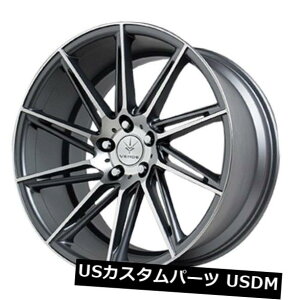 �C�O�A���z�C�[�� 20x10.5 Verde Quantum 5x112 +42 Matte Graphite / Machi ned�z�C�[���i4�Z�b�g�j 20x10.5 Verde Quantum 5x112 +42 Matte Graphite/Machined Wheels (Set of 4) �y���s�A���i�z