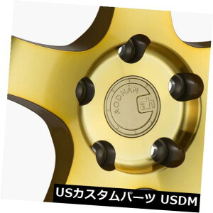 COAzC[ 18x9.5 AodHan AH03 5x114.3 +30S[hHtFCXi4Zbgj 18x9.5 AodHan AH03 5x114.3 +30 Gold Machined Face Rims (Set of 4)