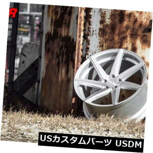 �C�O�A���z�C�[�� 20x8.5 F / 10 R F1R F35 5x120 +35/38�}�V���V���o�[�z�C�[���i4�Z�b�g�j 20x8.5 F/10 R F1R F35 5x120 +35/38 Machine Silver Wheels (Set of 4) �y���s�A���i�z