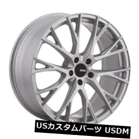 海外輸入ホイール 20x9.5ケーニッヒインターフロー5x114.3 +25メタリックシルバーホイール（4個セット） 20x9.5 Konig Interflow 5x114.3 +25 Metalic Silver Wheels (Set of 4)