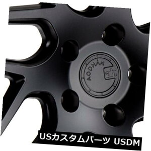 COAzC[ 18x8 F / 18x9 R AodHan LS008 5x120 + 35F / 30R}bgubNzC[i4Zbgj 18x8 F / 18x9 R AodHan LS008 5x120 +35F/30R Matte Black Wheels (Set of 4)