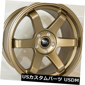 海外輸入ホイール 18x9.5 MST MT01 5x100 ET35マットブロンズホイール（4個セット） 18x9.5 MST MT01 5x100 ET35 Matte Bronze Wheels (Set of 4)