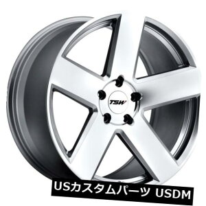 COAzC[ 18x9.5 TSWuXg5x120+20Vo[zC[i4Zbgj 18x9.5 TSW Bristol 5x120 Rims +20 Silver Wheels (Set of 4)