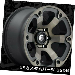 �C�O�A���z�C�[�� Fuel Beast D564 17x9 5x5.0 ET1 Black Machined Tint Wheels Rims�i4�Z�b�g�j Fuel Beast D564 17x9 5x5.0 ET1 Black Machined Tint Wheels Rims (Set of 4) �y���s�A���i�z